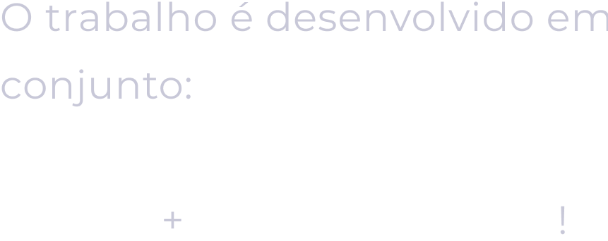 O trabalho é desenvolvido em conjunto_ equipe de mídia (gestor de tráfego e social media) + dono do negócio!